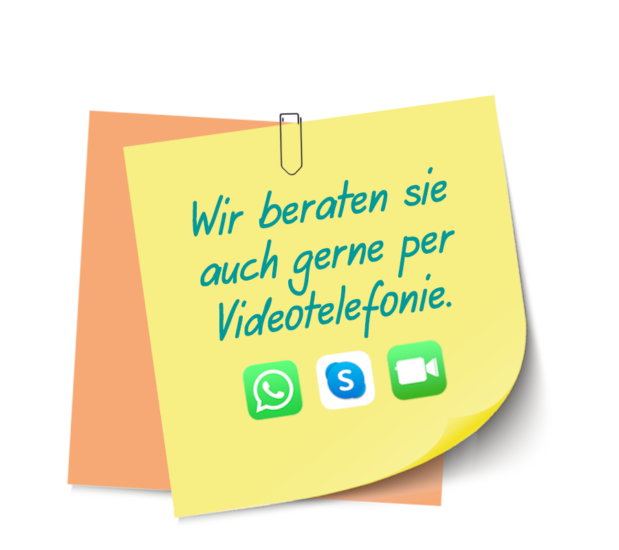 Notiz online Beratung Umzug Videotelefonie